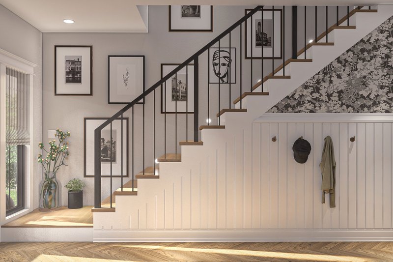 House Plan Design - Interior - Entry 1 for Victorian House Plan #455-462 - 3 bed, 2.5 bath