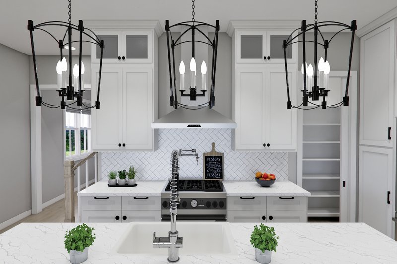 House Blueprint - Interior - Kitchen 3 for Farmhouse House Plan #51-1291 - 4 bed, 4 bath