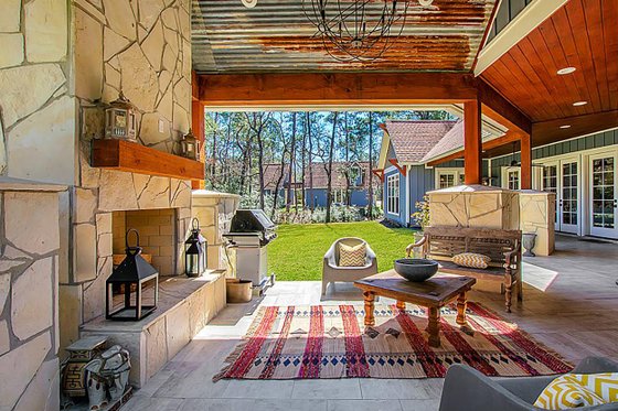 Exterior - Outdoor Living 2 for Craftsman House Plan #17-2444 - 5 bed, 5.5 bath