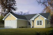 Ranch Style House Plan - 3 Beds 2 Baths 1443 Sq/Ft Plan #100-412 