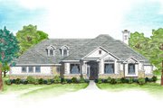 Mediterranean Style House Plan - 5 Beds 3 Baths 3082 Sq/Ft Plan #80-122 