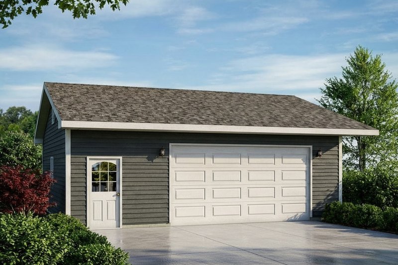 Exterior - Front Elevation 2 for Traditional House Plan #22-551, 0 bath