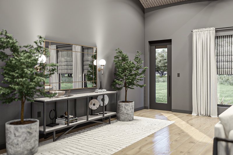 House Blueprint - Interior - Entry for Modern House Plan #455-527 - 3 bed, 2.5 bath