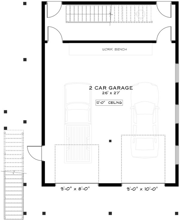 House Plan Design - Floor Plan - Main Floor for Farmhouse House Plan #1101-64 - 3 bed, 1 bath