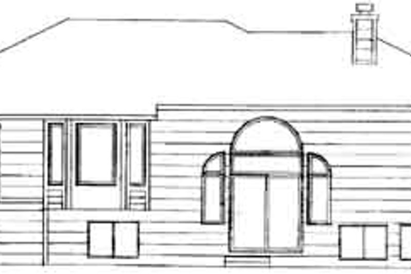 House Plan Design - Exterior - Rear Elevation for Traditional House Plan #58-147 - 3 bed, 2 bath
