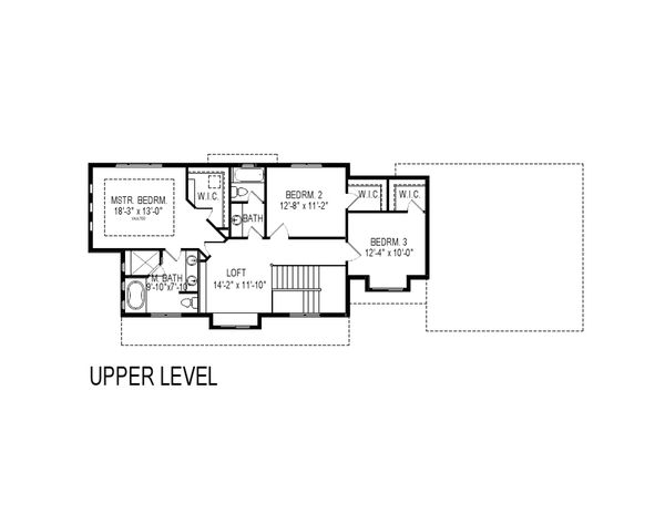 Craftsman Floor Plan - Upper Floor Plan #920-9