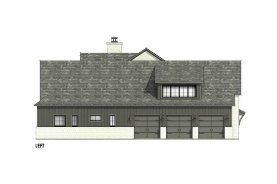 Exterior - Other Elevation for Tudor House Plan #1096-50 - 4 bed, 3.5 bath
