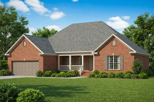 Ranch Exterior - Front Elevation Plan #17-1112