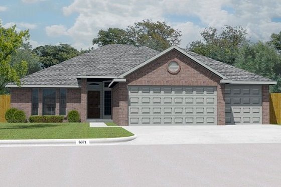 Exterior - Front Elevation for Traditional House Plan #65-298 - 3 bed, 2 bath