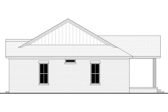 Exterior - Other Elevation 1 for Farmhouse House Plan #430-446 - 3 bed, 2 bath