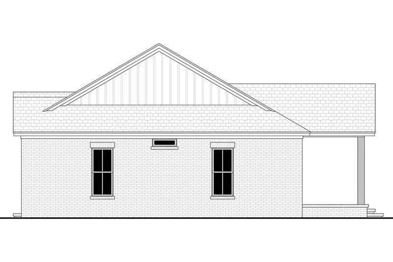 House Blueprint - Exterior - Other Elevation 1 for Farmhouse House Plan #430-446 - 3 bed, 2 bath