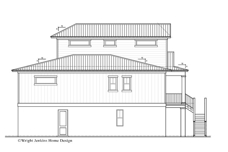 House Blueprint - Exterior - Other Elevation 2 for Beach House Plan #938-126 - 4 bed, 3.5 bath