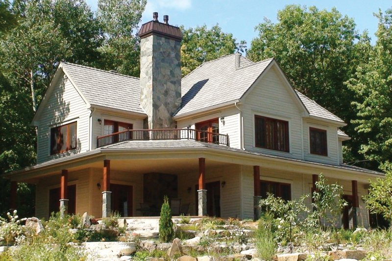 House Plan Design - Canadian country style house farm home front photo