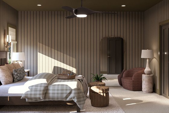 Interior - Bedroom 1 for Traditional House Plan #455-349 - 4 bed, 3 bath