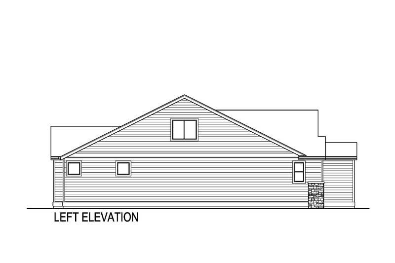 Home Plan - Exterior - Other Elevation 1 for Traditional House Plan #569-80 - 4 bed, 3 bath