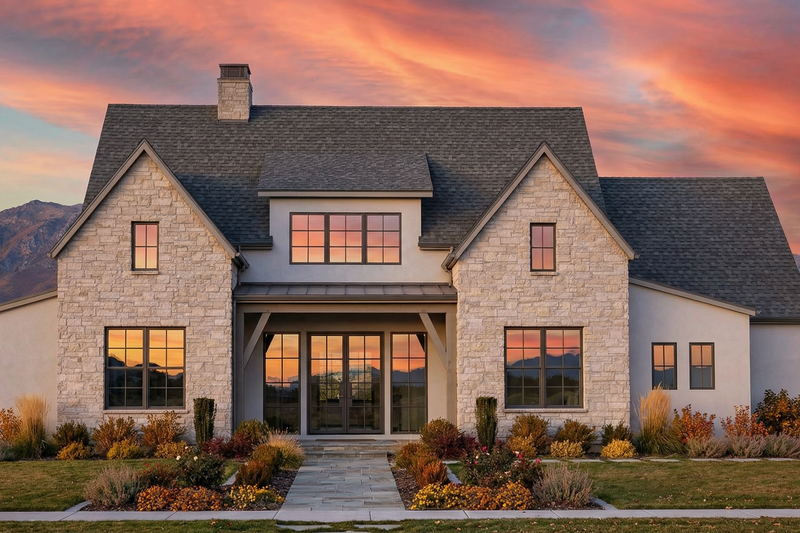 European Style House Plan - 4 Beds 3 Baths 2330 Sq/Ft Plan #1096-89 Exterior