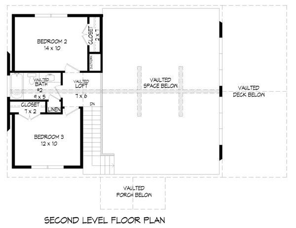 Home Plan - Traditional Floor Plan - Upper Floor Plan #932-463