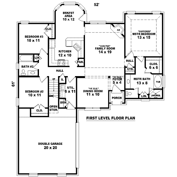 European Floor Plan - Main Floor Plan #81-1464