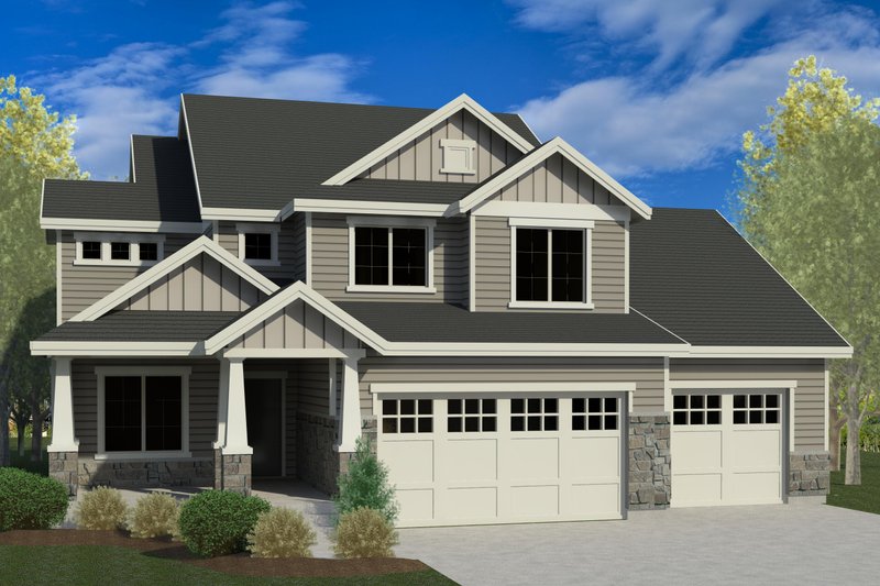 Dream House Plan - Traditional Exterior - Front Elevation Plan #920-92