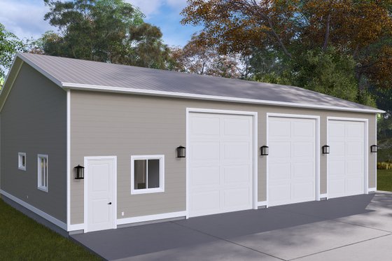 Exterior - Front Elevation 7 for Traditional House Plan #1060-274, 1 bath