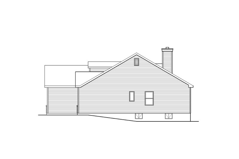 Architectural House Design - Exterior - Other Elevation for Ranch House Plan #22-648 - 4 bed, 3.5 bath