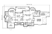 European Style House Plan - 6 Beds 5 Baths 2852 Sq/Ft Plan #5-319 