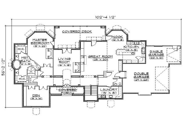 European Floor Plan - Main Floor Plan #5-319