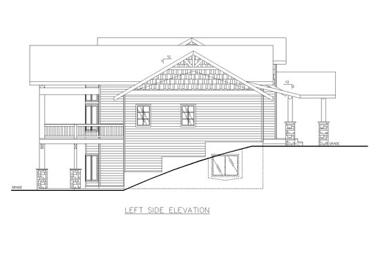 Exterior - Other Elevation 1 for Craftsman House Plan #117-1097 - 3 bed, 2.5 bath