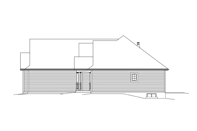 Home Plan - Exterior - Other Elevation 1 for Ranch House Plan #57-617 - 3 bed, 2.5 bath