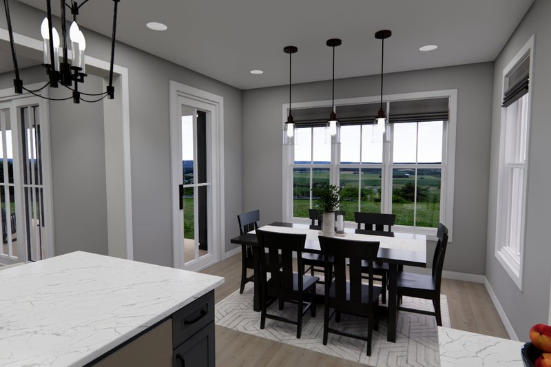 House Blueprint - Interior - Dining Room for Farmhouse House Plan #51-1302 - 3 bed, 3.5 bath