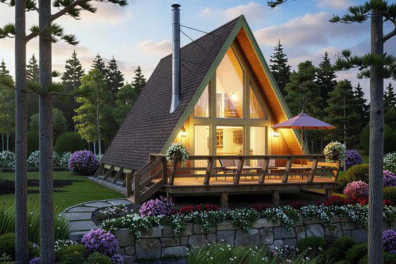 Exterior - Other Elevation House Plan #312-544 - 1 bed, 1 bath