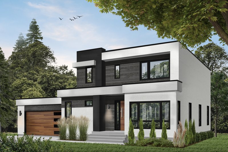 House Plan Design - Contemporary Exterior - Front Elevation Plan #23-2645
