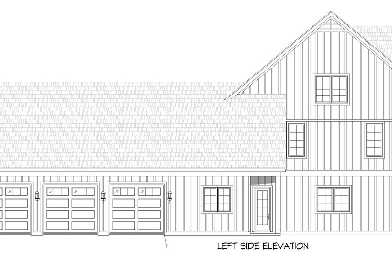 Dream House Plan - Exterior - Other Elevation 1 for Farmhouse House Plan #932-1461 - 5 bed, 5.5 bath