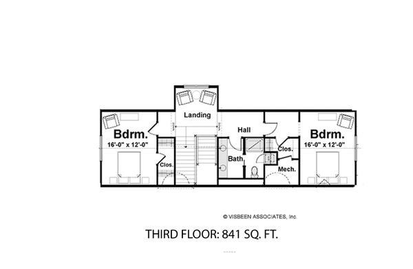 Home Plan - FINISHED THIRD FLOOR  