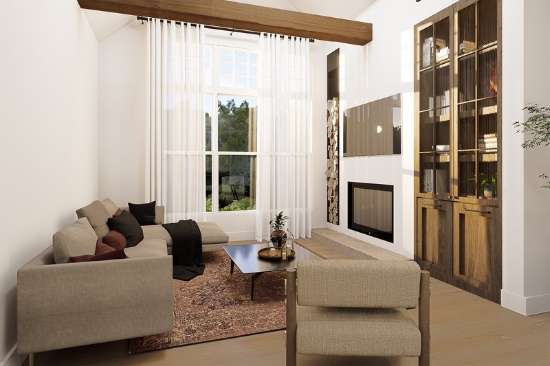Dream House Plan - Interior - Family Room for Craftsman House Plan #23-2843 - 3 bed, 2 bath
