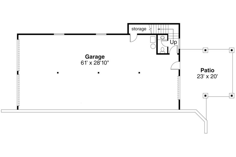 House Plan Design - Lower Floor Garage