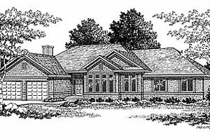 Traditional Exterior - Front Elevation Plan #70-288