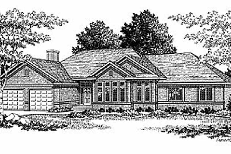 Architectural House Design - Traditional Exterior - Front Elevation Plan #70-288