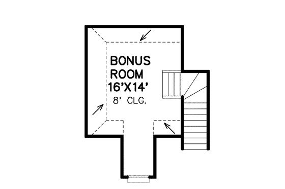 Floor Plan - Other Floor for Traditional House Plan #65-449 - 4 bed, 2 bath