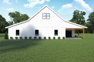 Exterior - Rear Elevation for Barndominium House Plan #1070-173 - 2 bed, 1 bath