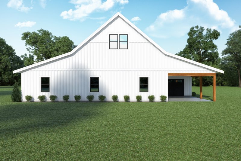 Dream House Plan - Exterior - Rear Elevation for Barndominium House Plan #1070-173 - 2 bed, 1 bath