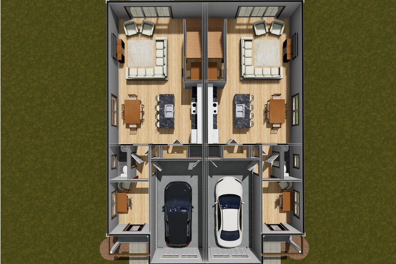 House Design - Floor Plan - Main Floor 1 for Cottage House Plan #513-2265 - 3 bed, 2.5 bath
