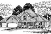 Traditional Style House Plan - 3 Beds 2.5 Baths 2408 Sq/Ft Plan #70-383 