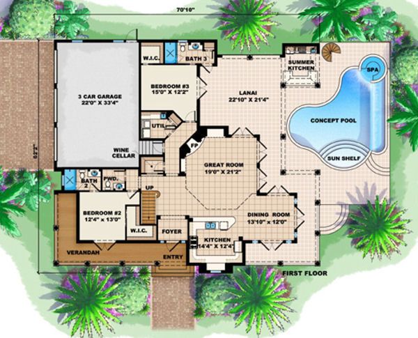 Traditional Floor Plan - Main Floor Plan #27-409