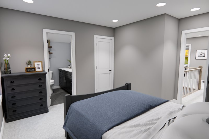 Architectural House Design - Interior - Bedroom 5 for Bungalow House Plan #51-1367 - 4 bed, 3.5 bath