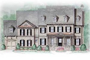 Exterior - Other Elevation for Colonial House Plan #54-147 - 5 bed, 5.5 bath