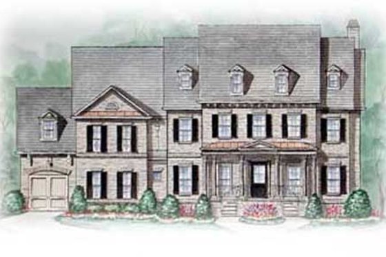 Exterior - Other Elevation for Colonial House Plan #54-147 - 5 bed, 5.5 bath