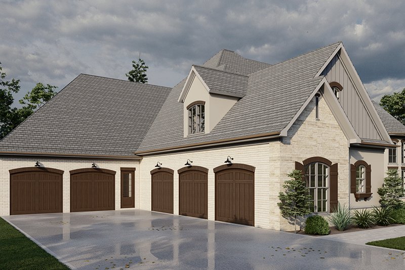 Architectural House Design - Exterior - Front Elevation 5 for European House Plan #923-298 - 6 bed, 7.5 bath