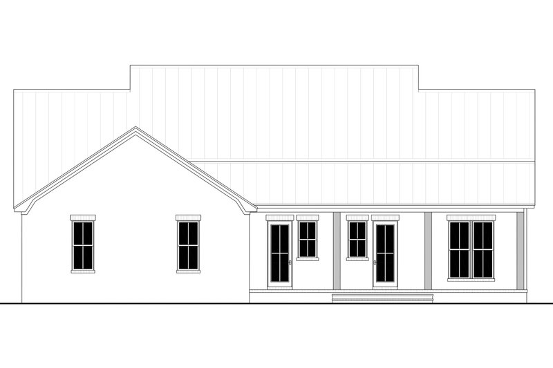 Dream House Plan - Exterior - Rear Elevation for Farmhouse House Plan #430-395 - 3 bed, 2.5 bath