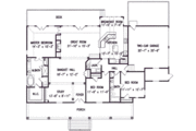 Southern Style House Plan - 3 Beds 2 Baths 2106 Sq/Ft Plan #54-102 
